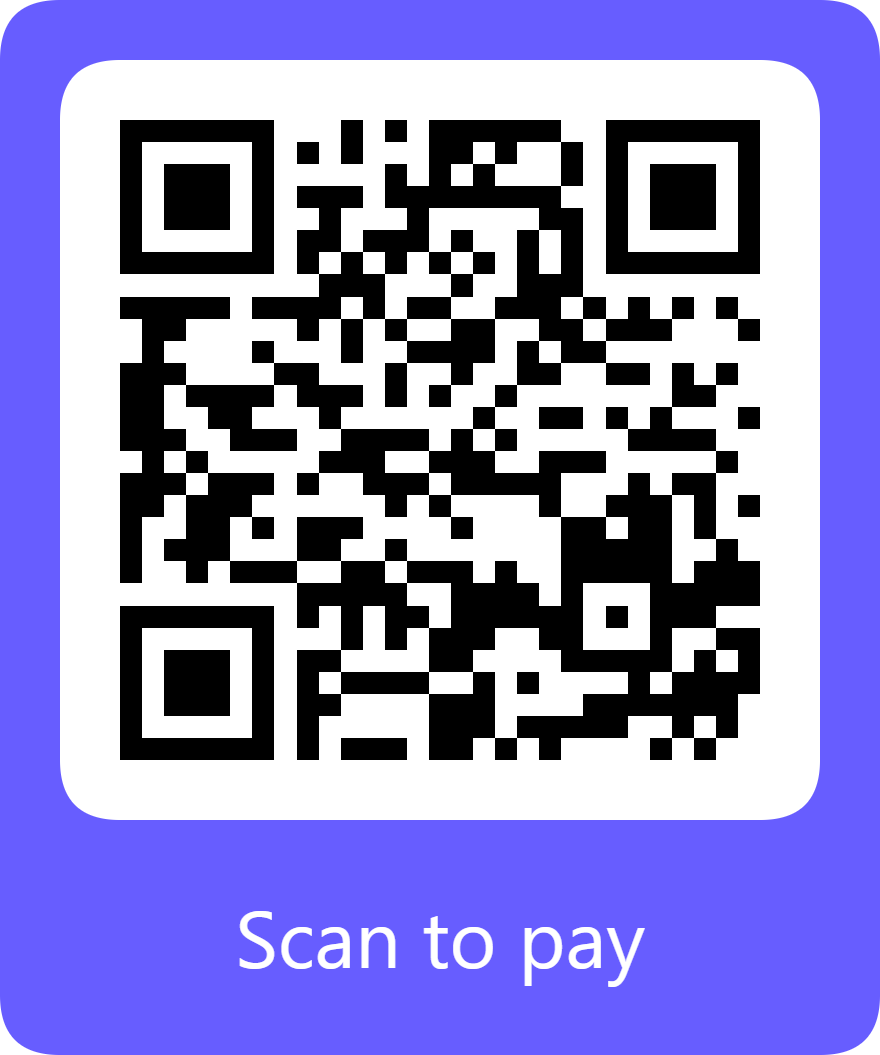 Scan to pay QR code